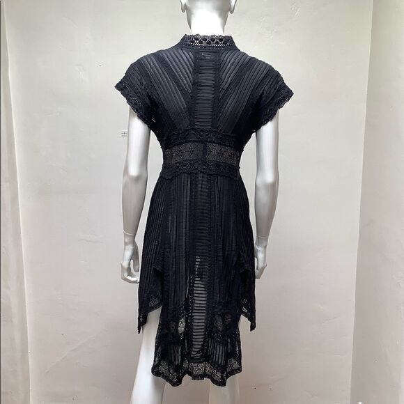 BIYA LACE DRESS BLACK SMALL BIYA DESIGNER OF JOHNNY WAS - Picture 7 of 16